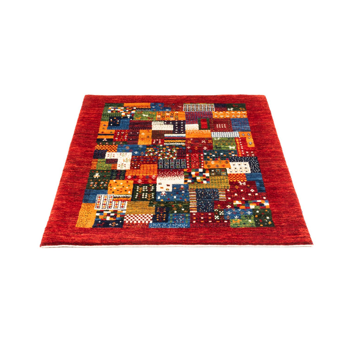 Alfombra Gabbeh - Loribaft Persa - Real - 120 x 87 cm - multicolor