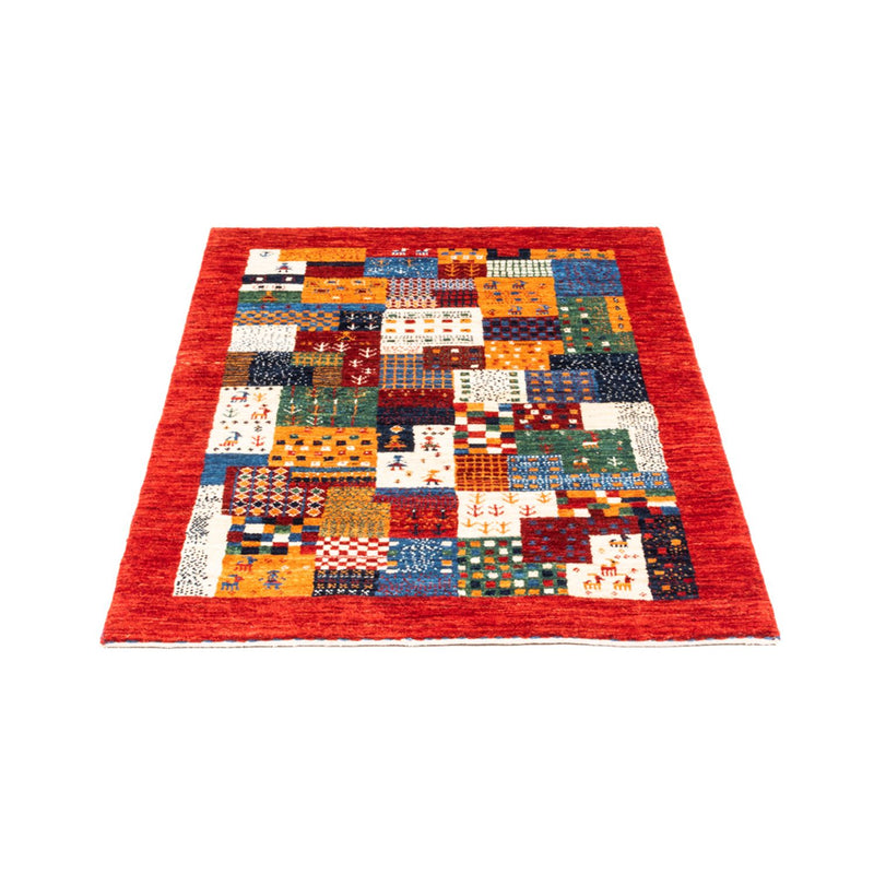 Alfombra Gabbeh - Loribaft Persa - Real - 119 x 79 cm - multicolor