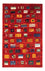 Alfombra Gabbeh - Loribaft Persa - Real - 130 x 85 cm - multicolor