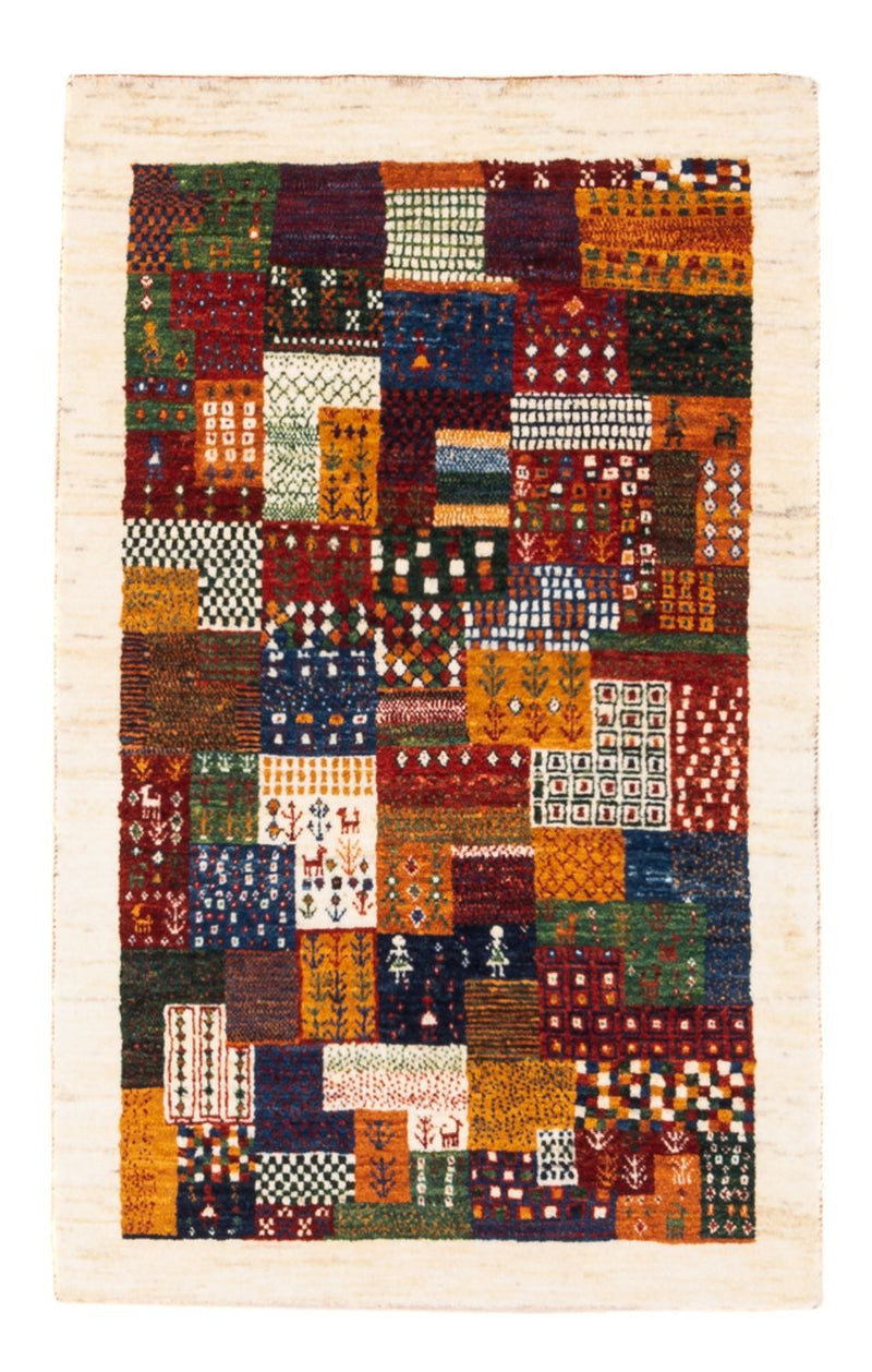 Alfombra Gabbeh - Loribaft Persa - Real - 125 x 80 cm - multicolor