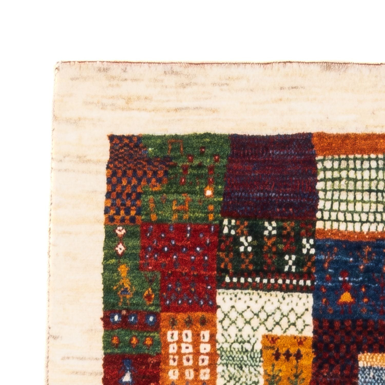 Alfombra Gabbeh - Loribaft Persa - Real - 125 x 80 cm - multicolor