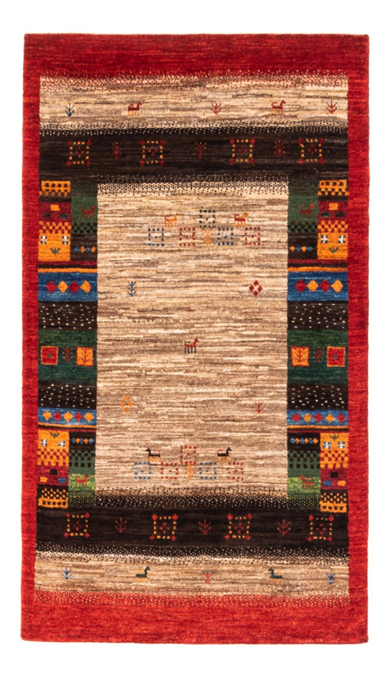 Alfombra Gabbeh - Loribaft Persa - Real - 140 x 86 cm - multicolor
