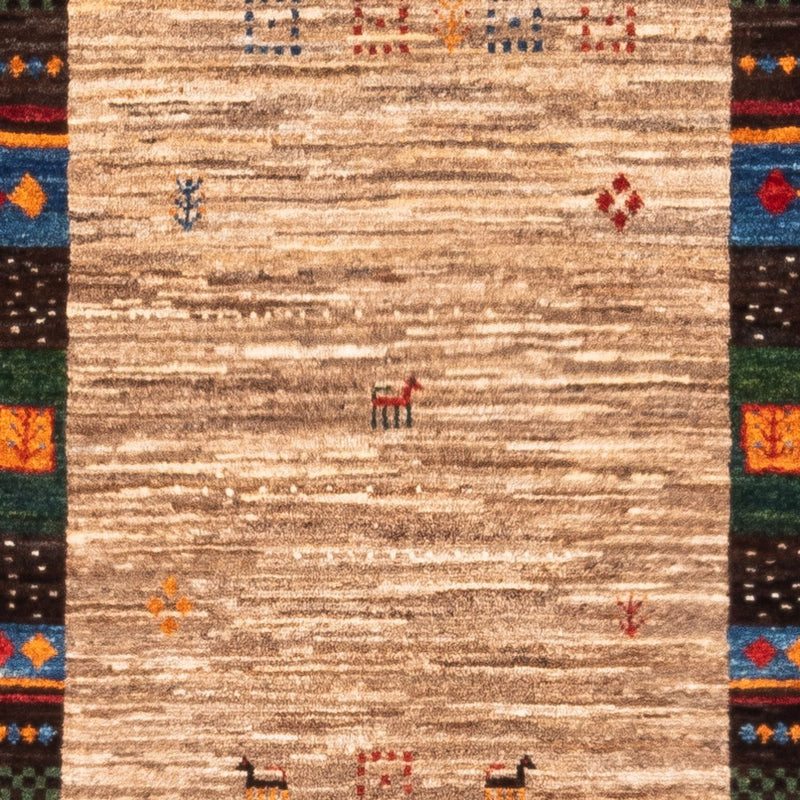 Alfombra Gabbeh - Loribaft Persa - Real - 140 x 86 cm - multicolor