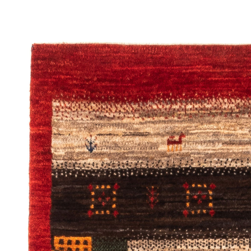 Alfombra Gabbeh - Loribaft Persa - Real - 140 x 86 cm - multicolor