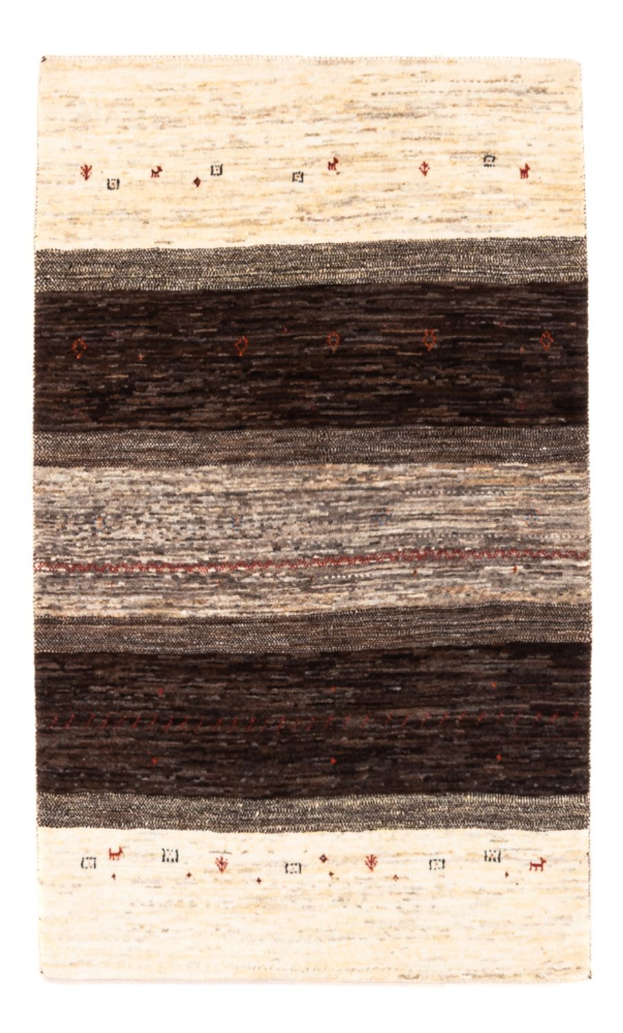 Alfombra Gabbeh - Loribaft Persa - Real - 134 x 84 cm - multicolor