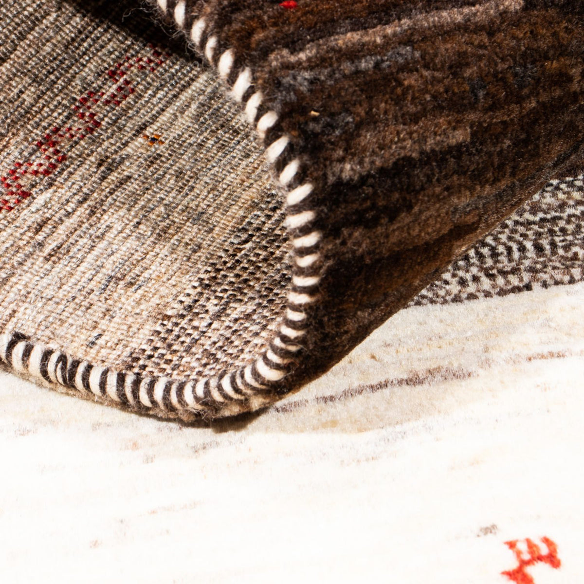 Alfombra Gabbeh - Loribaft Persa - Real - 134 x 84 cm - multicolor