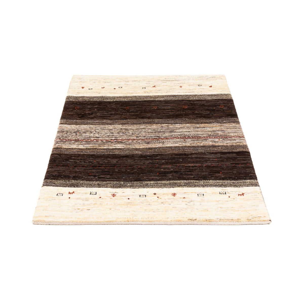 Alfombra Gabbeh - Loribaft Persa - Real - 134 x 84 cm - multicolor