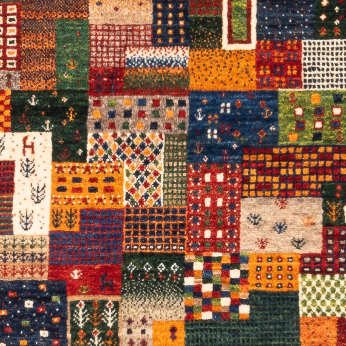 Alfombra Gabbeh - Loribaft Persa - Real - 130 x 86 cm - multicolor