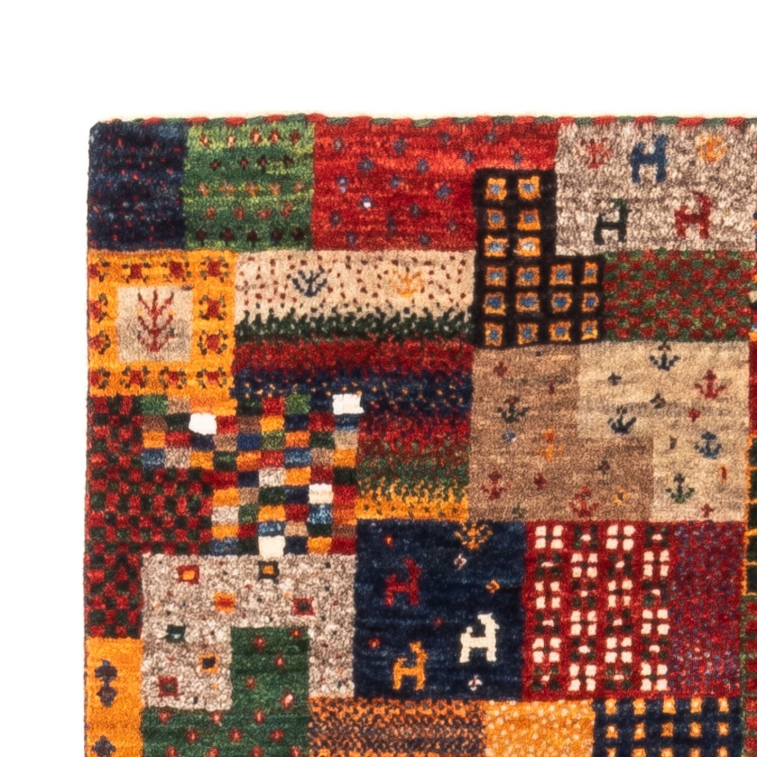 Alfombra Gabbeh - Loribaft Persa - Real - 130 x 86 cm - multicolor