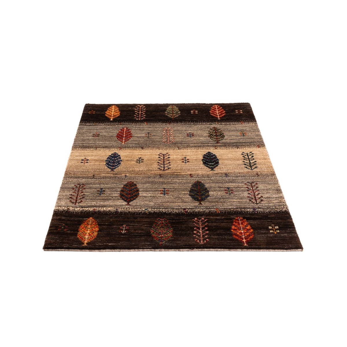 Alfombra Gabbeh - Loribaft Persa - Real - 137 x 90 cm - multicolor