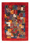 Alfombra Gabbeh - Loribaft Persa - Real - 122 x 86 cm - multicolor