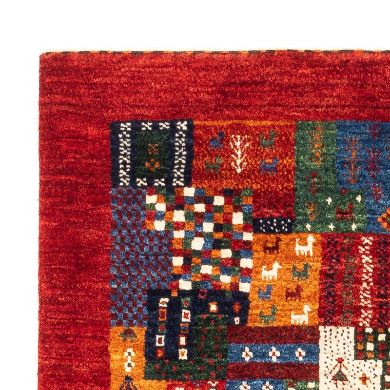 Alfombra Gabbeh - Loribaft Persa - Real - 122 x 86 cm - multicolor