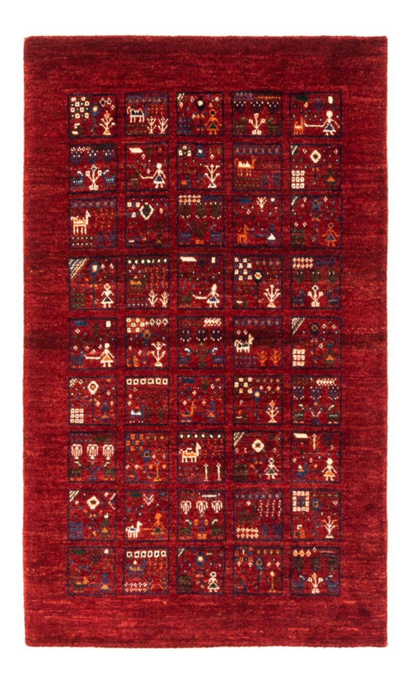 Alfombra Gabbeh - Loribaft Persa - Real - 133 x 83 cm - multicolor