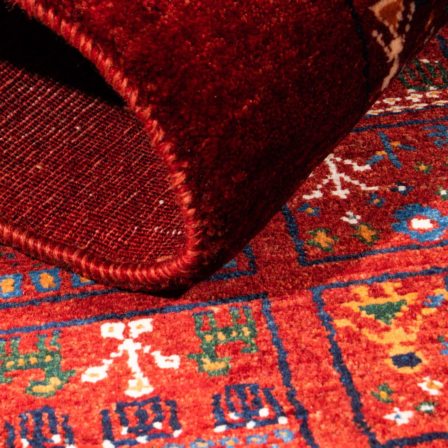 Alfombra Gabbeh - Loribaft Persa - Real - 133 x 83 cm - multicolor