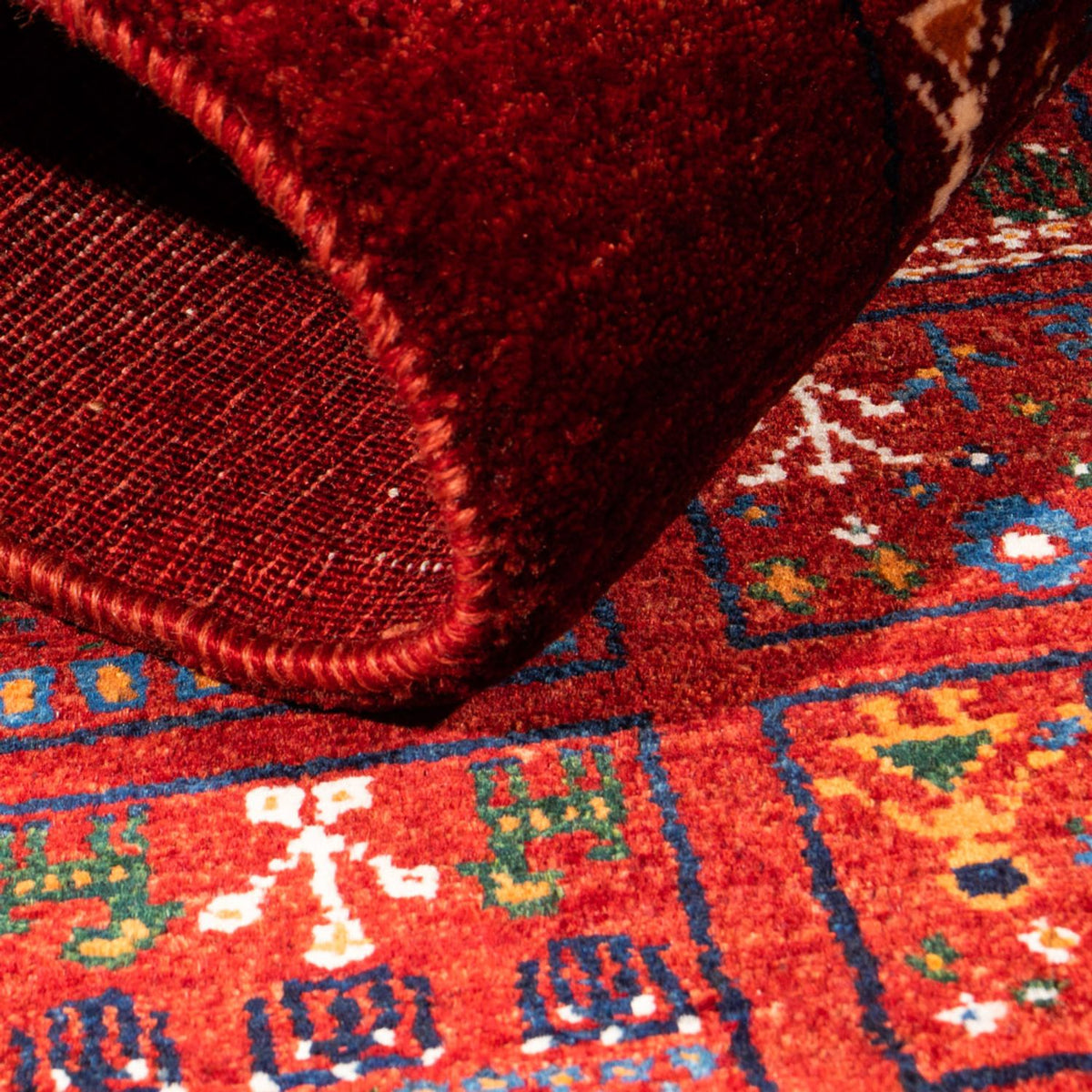 Alfombra Gabbeh - Loribaft Persa - Real - 133 x 83 cm - multicolor