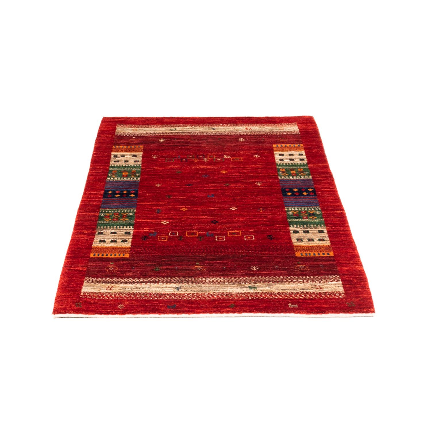 Alfombra Gabbeh - Loribaft Persa - Real - 128 x 83 cm - multicolor