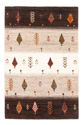 Alfombra Gabbeh - Loribaft Persa - Real - 126 x 84 cm - gris