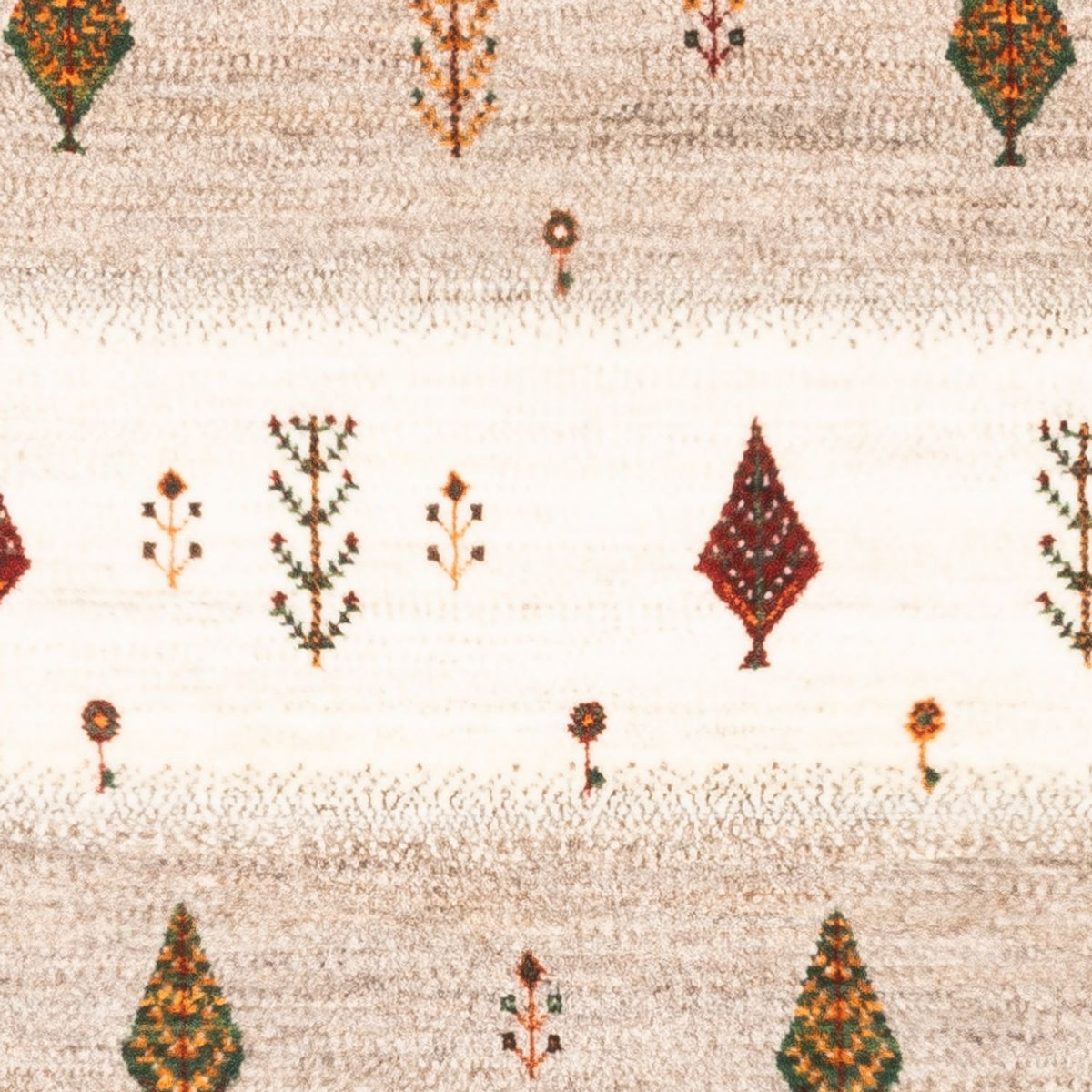 Alfombra Gabbeh - Loribaft Persa - Real - 126 x 84 cm - gris