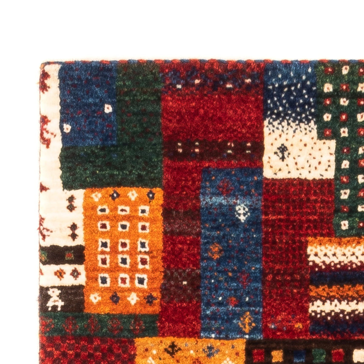 Alfombra Gabbeh - Loribaft Persa - Real - 132 x 80 cm - multicolor