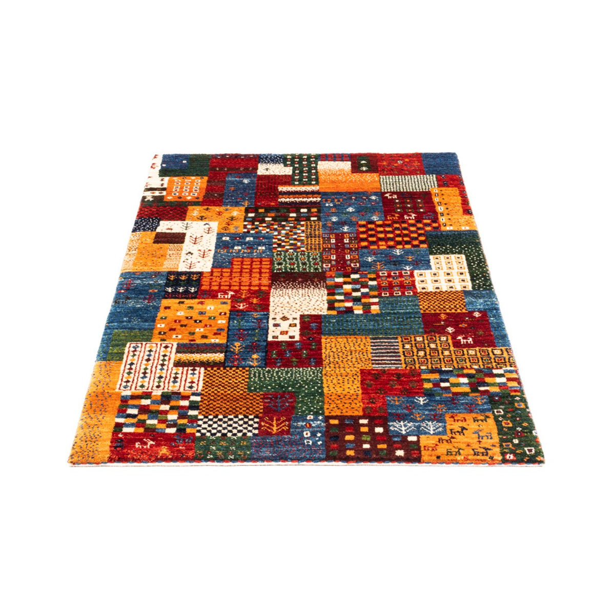 Alfombra Gabbeh - Loribaft Persa - Real - 132 x 80 cm - multicolor