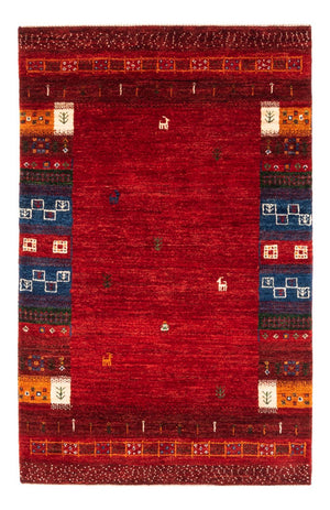 Alfombra Gabbeh - Loribaft Persa - Real - 130 x 86 cm - multicolor