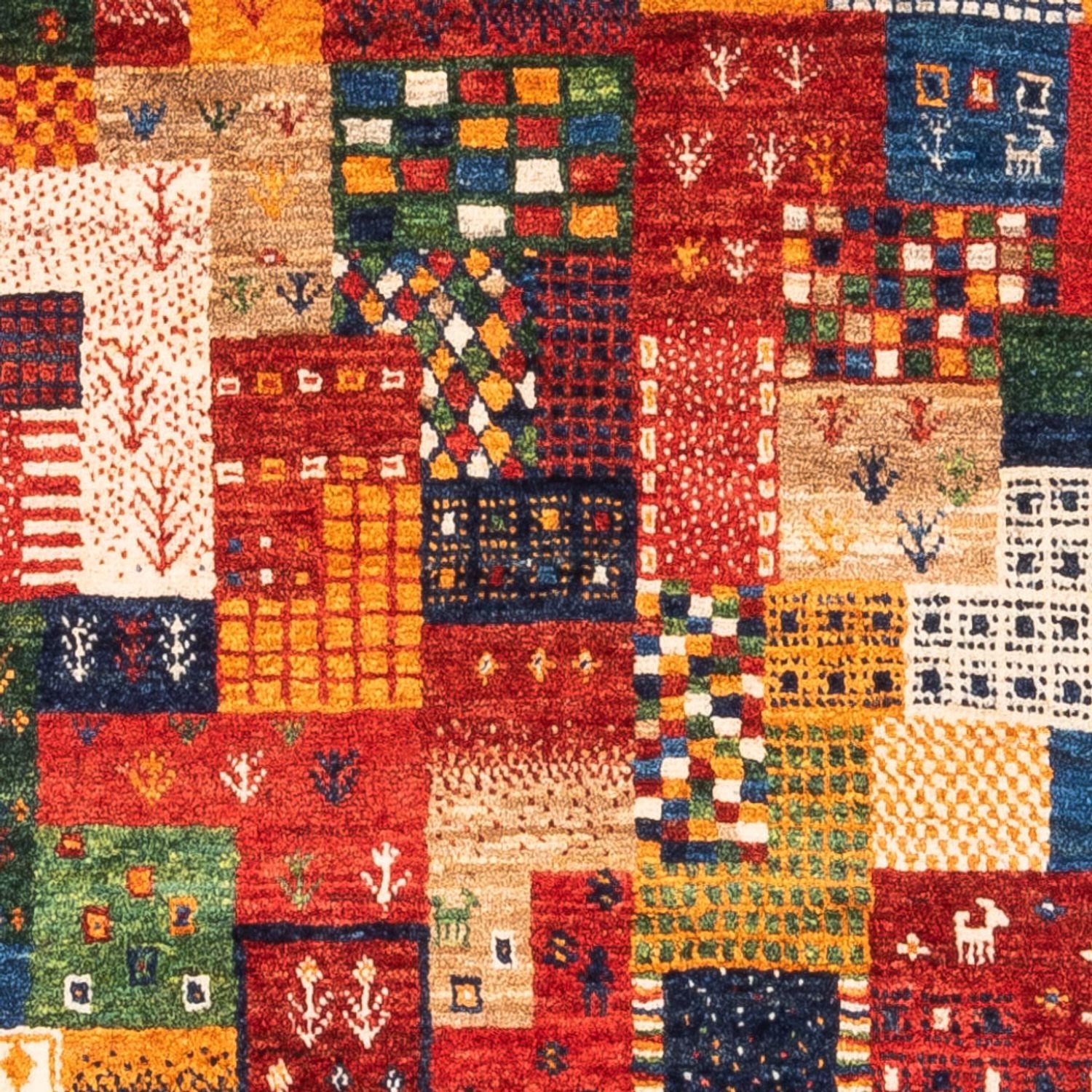 Alfombra Gabbeh - Loribaft Persa - Real - 123 x 87 cm - multicolor
