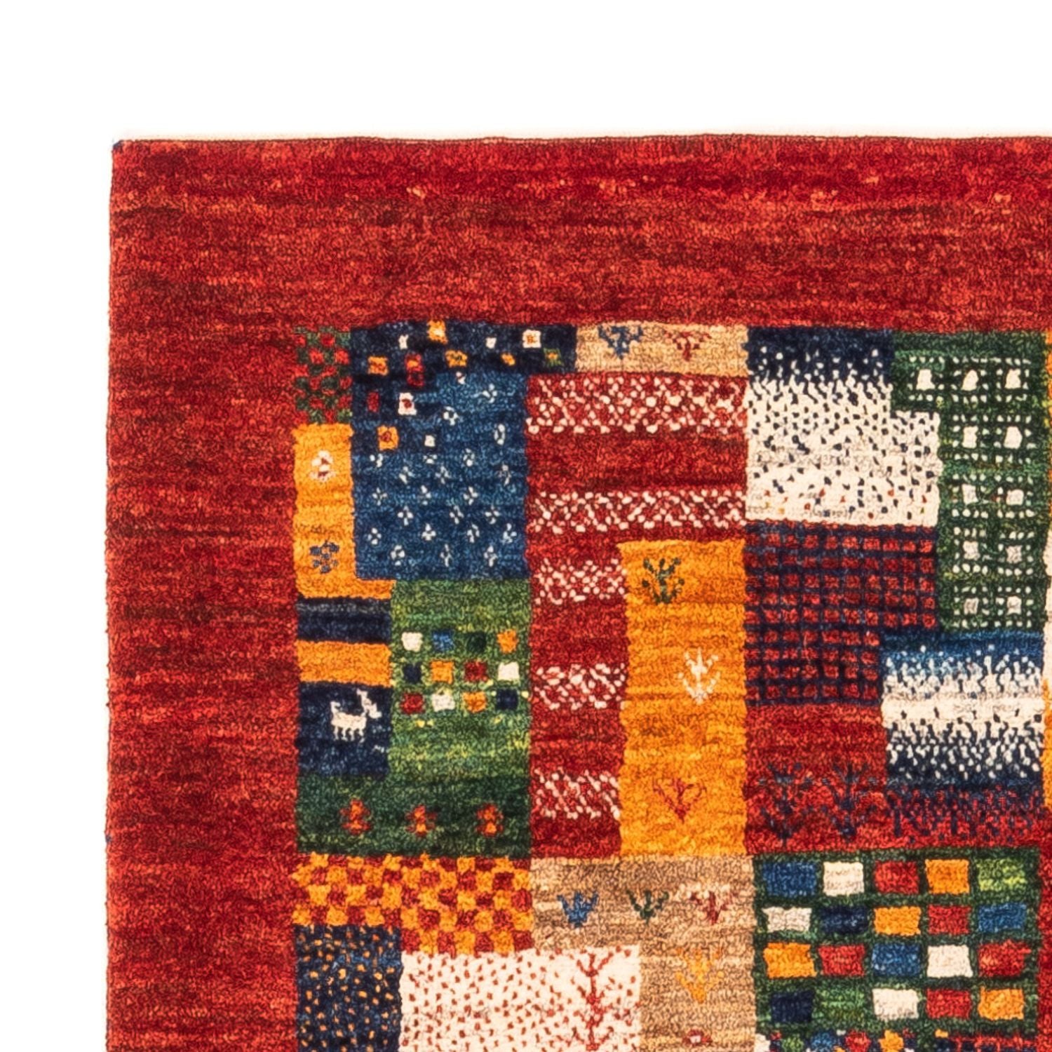 Alfombra Gabbeh - Loribaft Persa - Real - 123 x 87 cm - multicolor