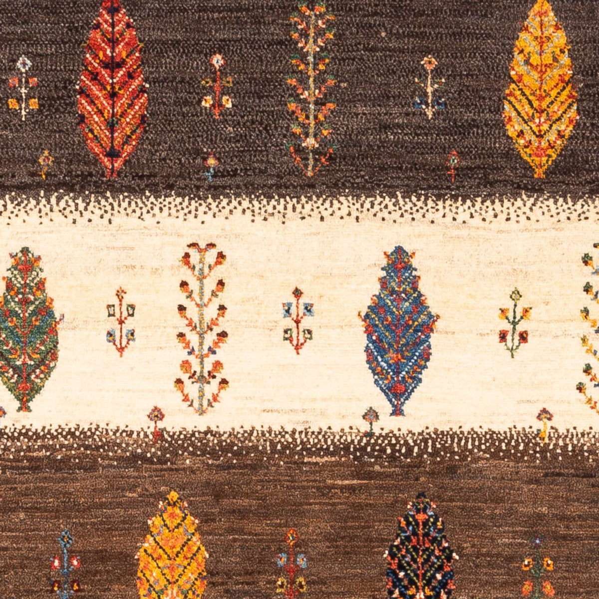 Alfombra Gabbeh - Loribaft Persa - Real - 122 x 84 cm - multicolor