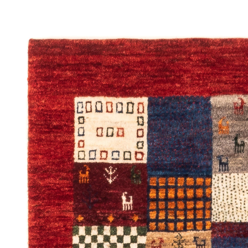Alfombra Gabbeh - Loribaft Persa - Real - 130 x 83 cm - multicolor