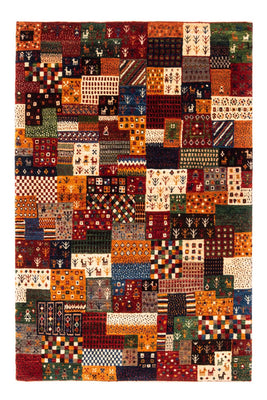 Alfombra Gabbeh - Loribaft Persa - Real - 137 x 92 cm - multicolor