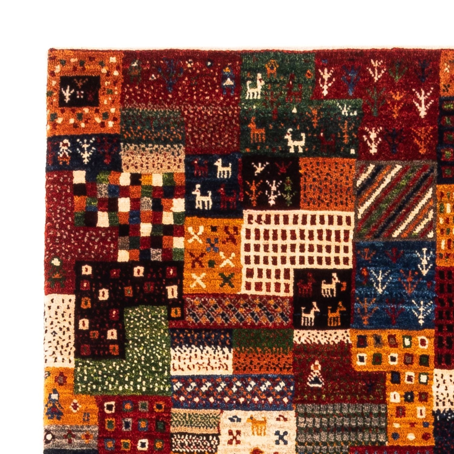 Alfombra Gabbeh - Loribaft Persa - Real - 137 x 92 cm - multicolor