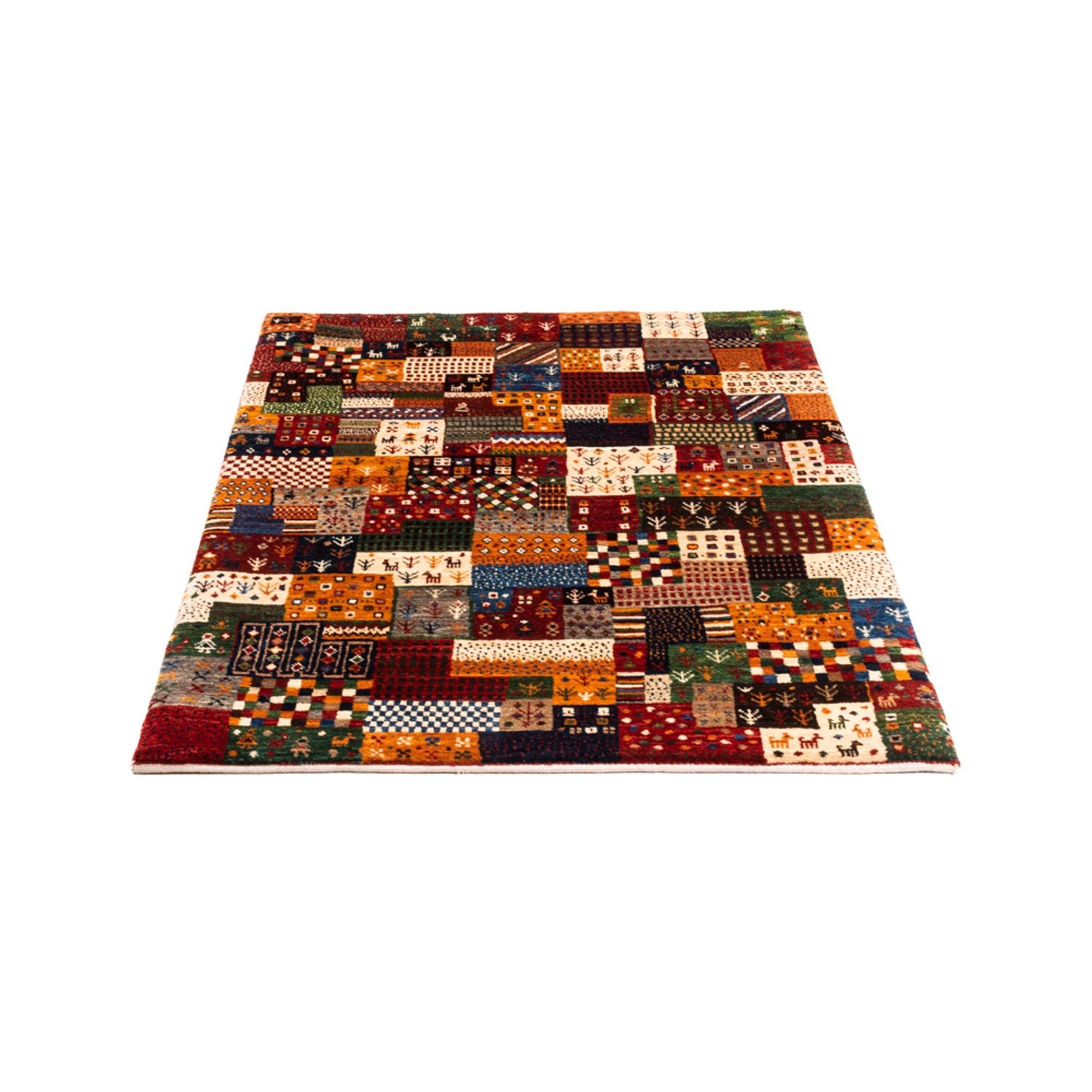 Alfombra Gabbeh - Loribaft Persa - Real - 137 x 92 cm - multicolor