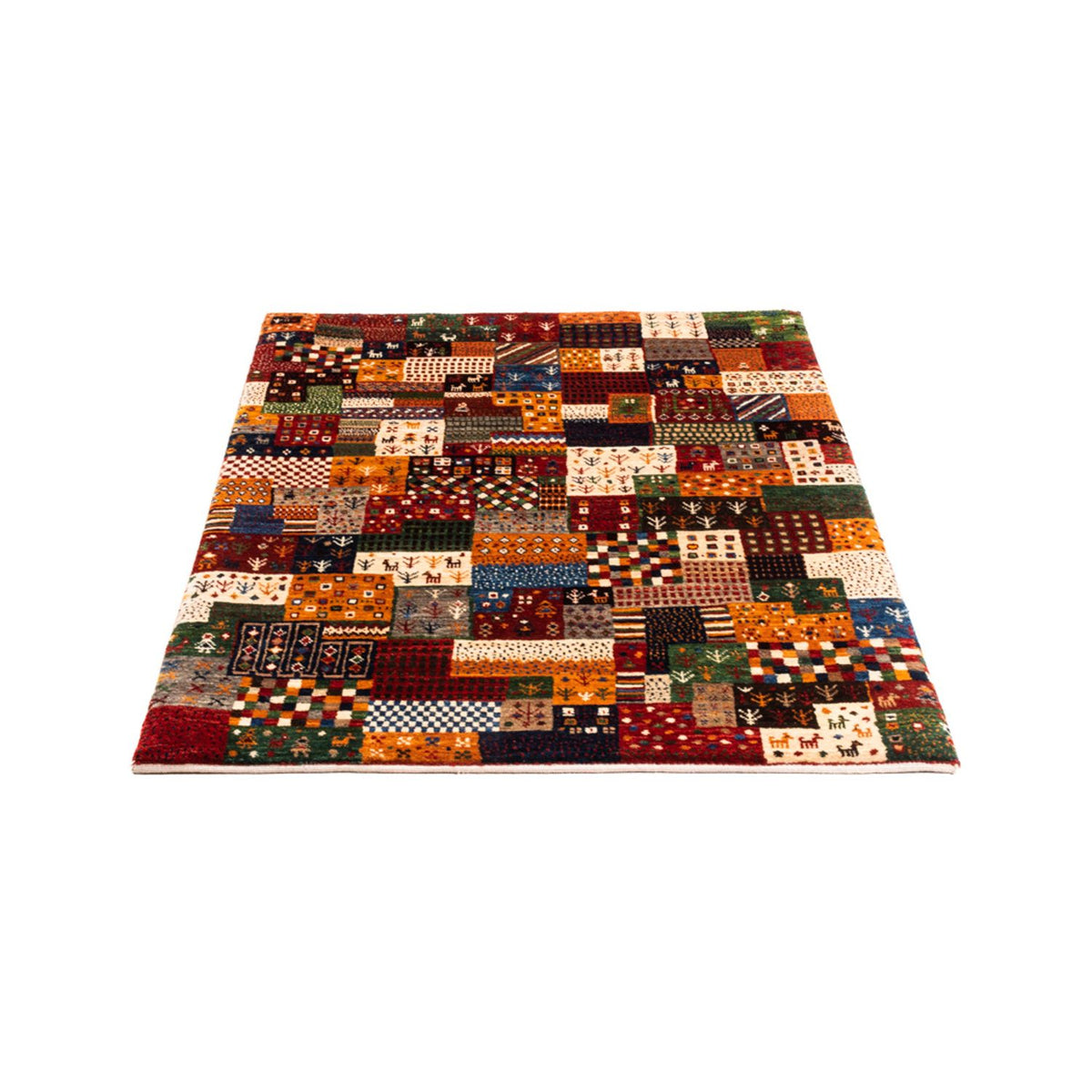 Alfombra Gabbeh - Loribaft Persa - Real - 137 x 92 cm - multicolor