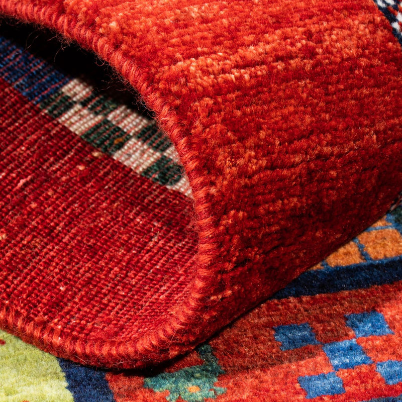 Alfombra Gabbeh - Loribaft Persa - Real - 131 x 81 cm - multicolor