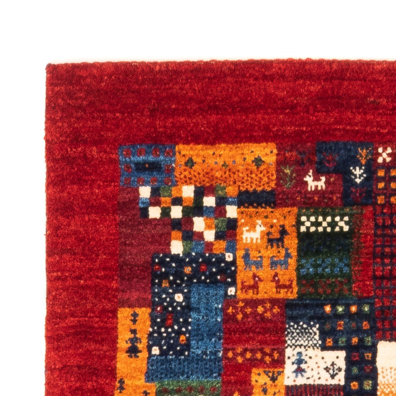 Alfombra Gabbeh - Loribaft Persa - Real - 130 x 83 cm - multicolor