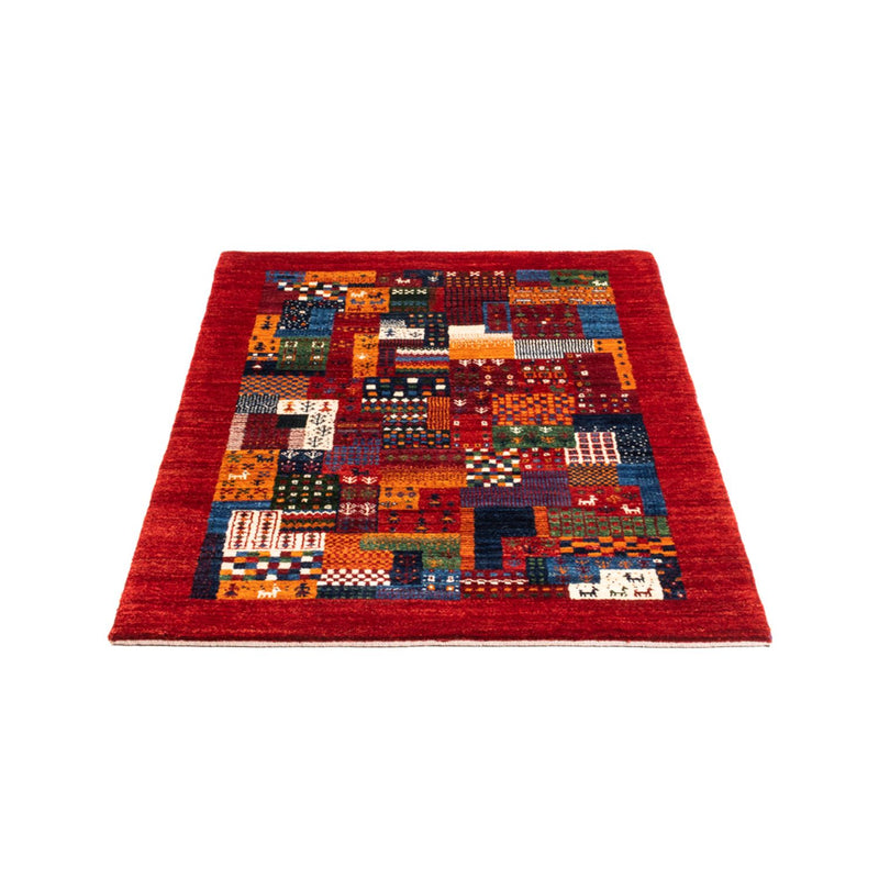 Alfombra Gabbeh - Loribaft Persa - Real - 130 x 83 cm - multicolor