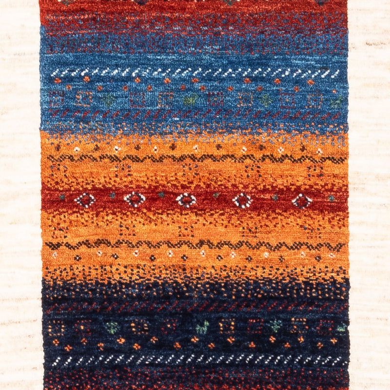 Alfombra Gabbeh - Loribaft Persa - Real - 140 x 84 cm - multicolor
