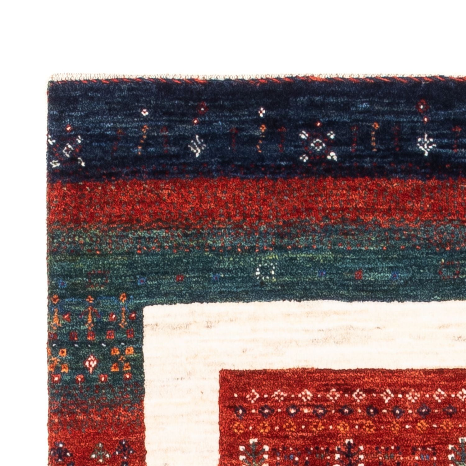 Alfombra Gabbeh - Loribaft Persa - Real - 140 x 84 cm - multicolor
