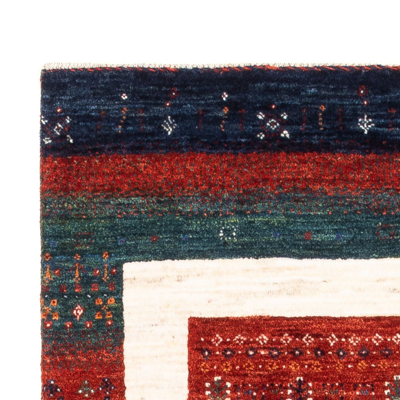 Alfombra Gabbeh - Loribaft Persa - Real - 140 x 84 cm - multicolor