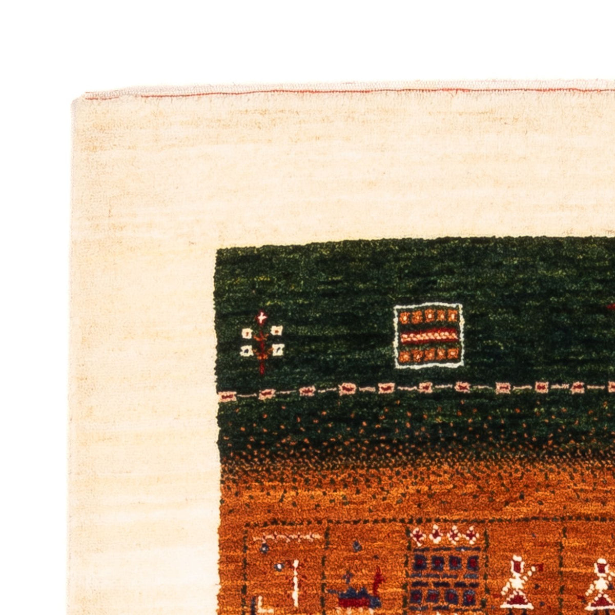 Alfombra Gabbeh - Loribaft Persa - Real - 129 x 88 cm - multicolor