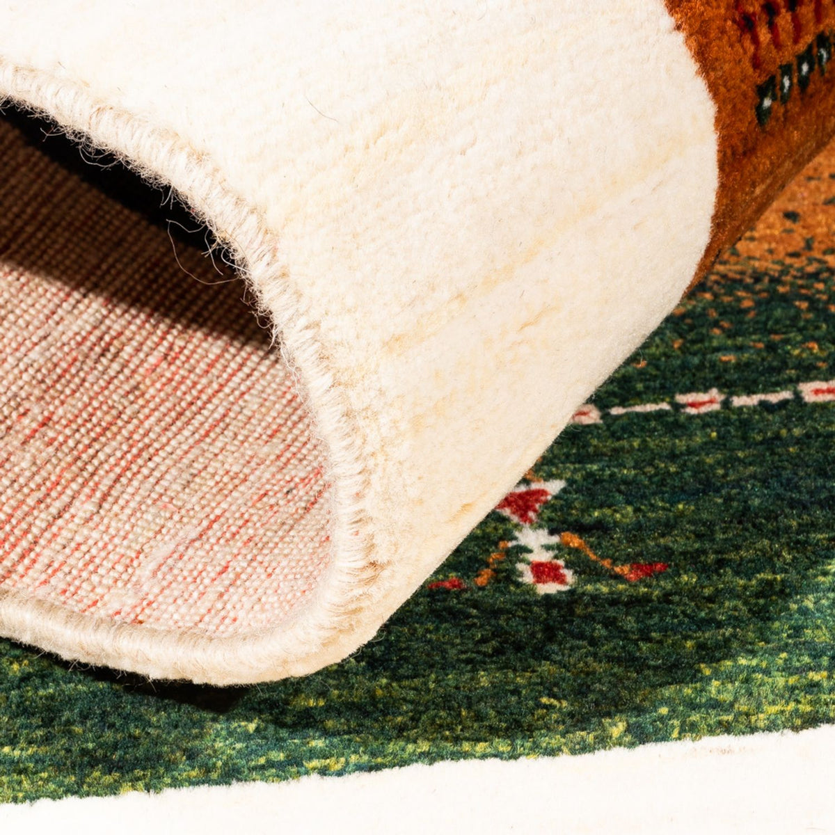 Alfombra Gabbeh - Loribaft Persa - Real - 129 x 88 cm - multicolor