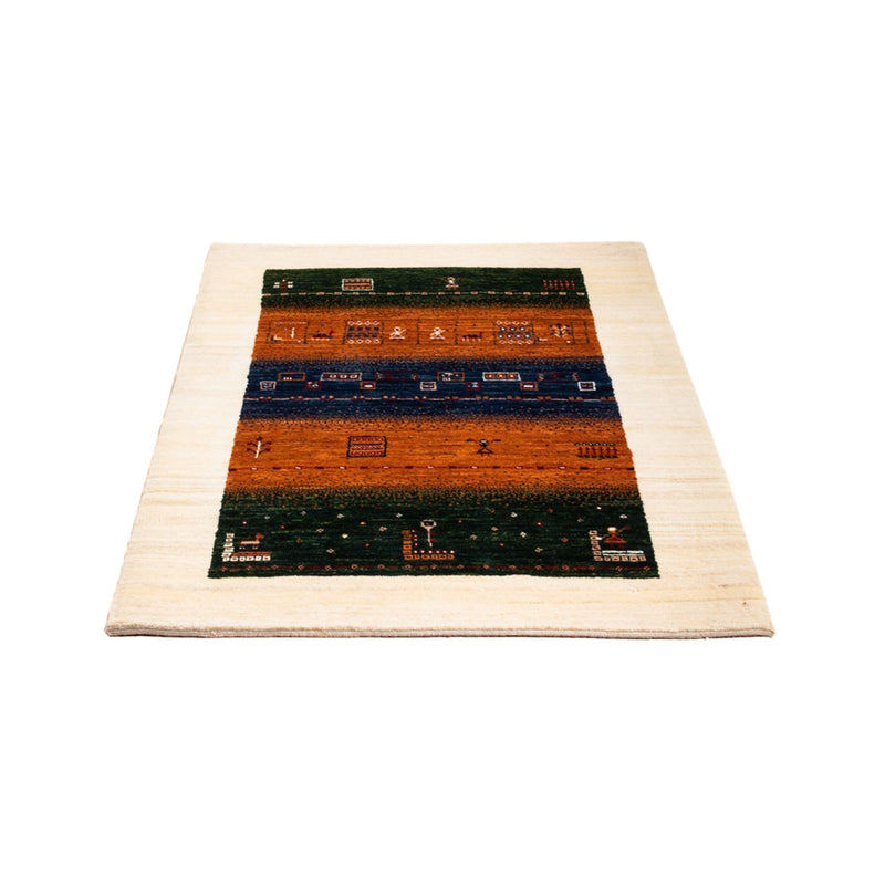 Alfombra Gabbeh - Loribaft Persa - Real - 129 x 88 cm - multicolor