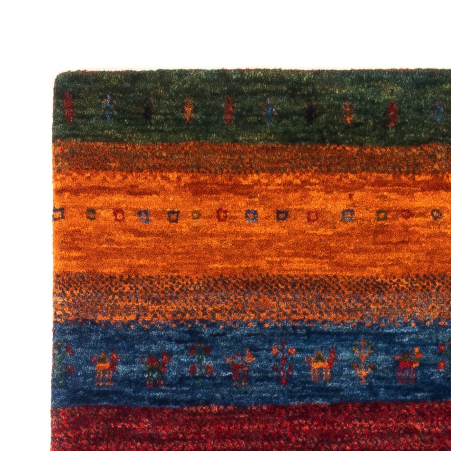 Alfombra Gabbeh - Loribaft Persa - Real - 137 x 86 cm - multicolor