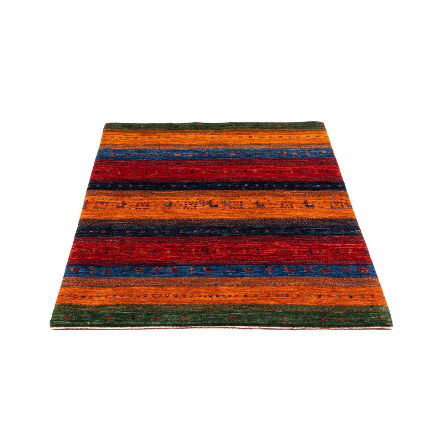 Alfombra Gabbeh - Loribaft Persa - Real - 137 x 86 cm - multicolor