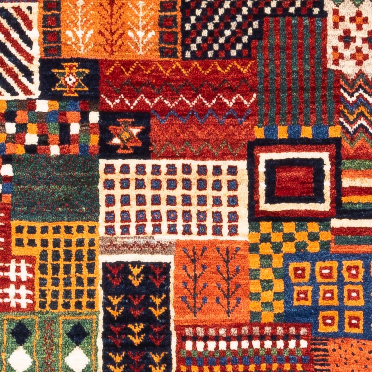 Alfombra Gabbeh - Loribaft Persa - Real - 123 x 84 cm - multicolor