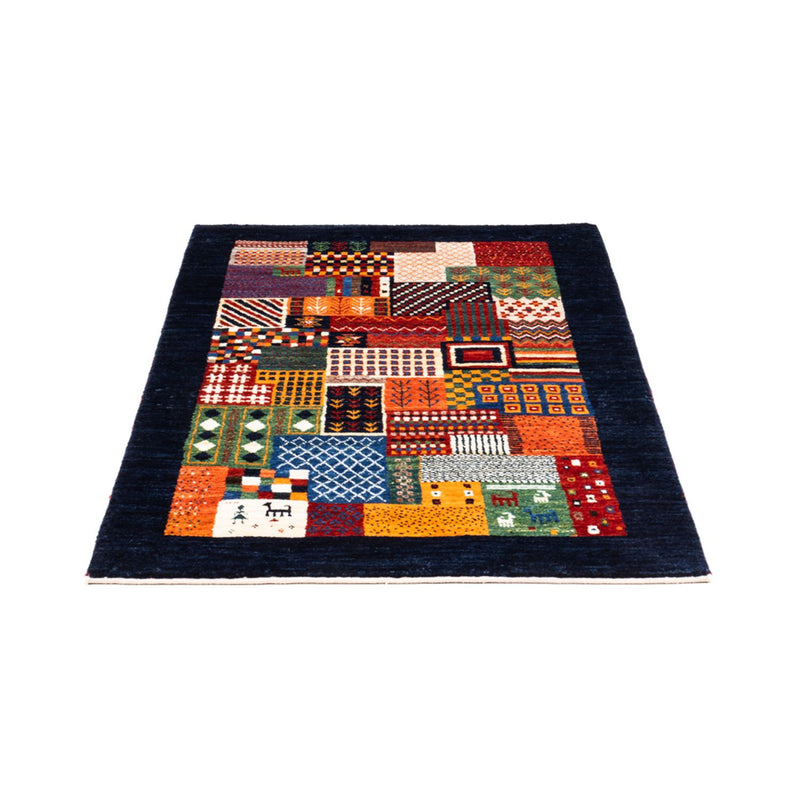 Alfombra Gabbeh - Loribaft Persa - Real - 123 x 84 cm - multicolor