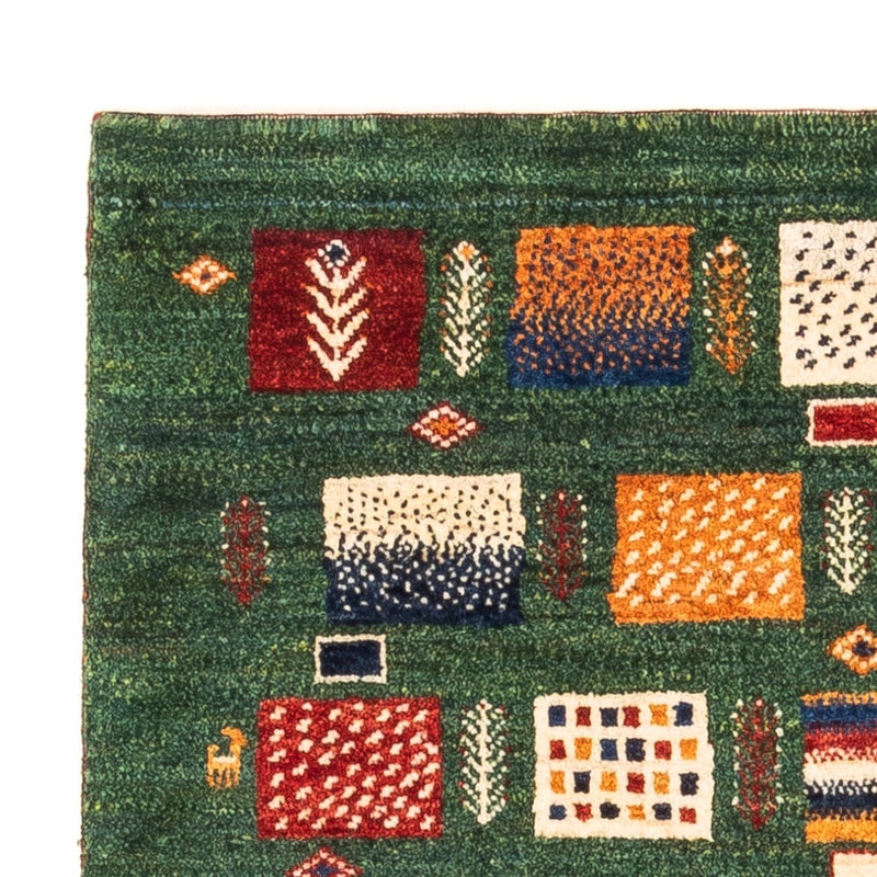 Alfombra Gabbeh - Loribaft Persa - Real - 117 x 83 cm - multicolor