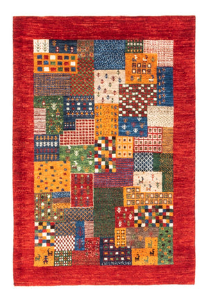 Alfombra Gabbeh - Loribaft Persa - Real - 126 x 86 cm - multicolor
