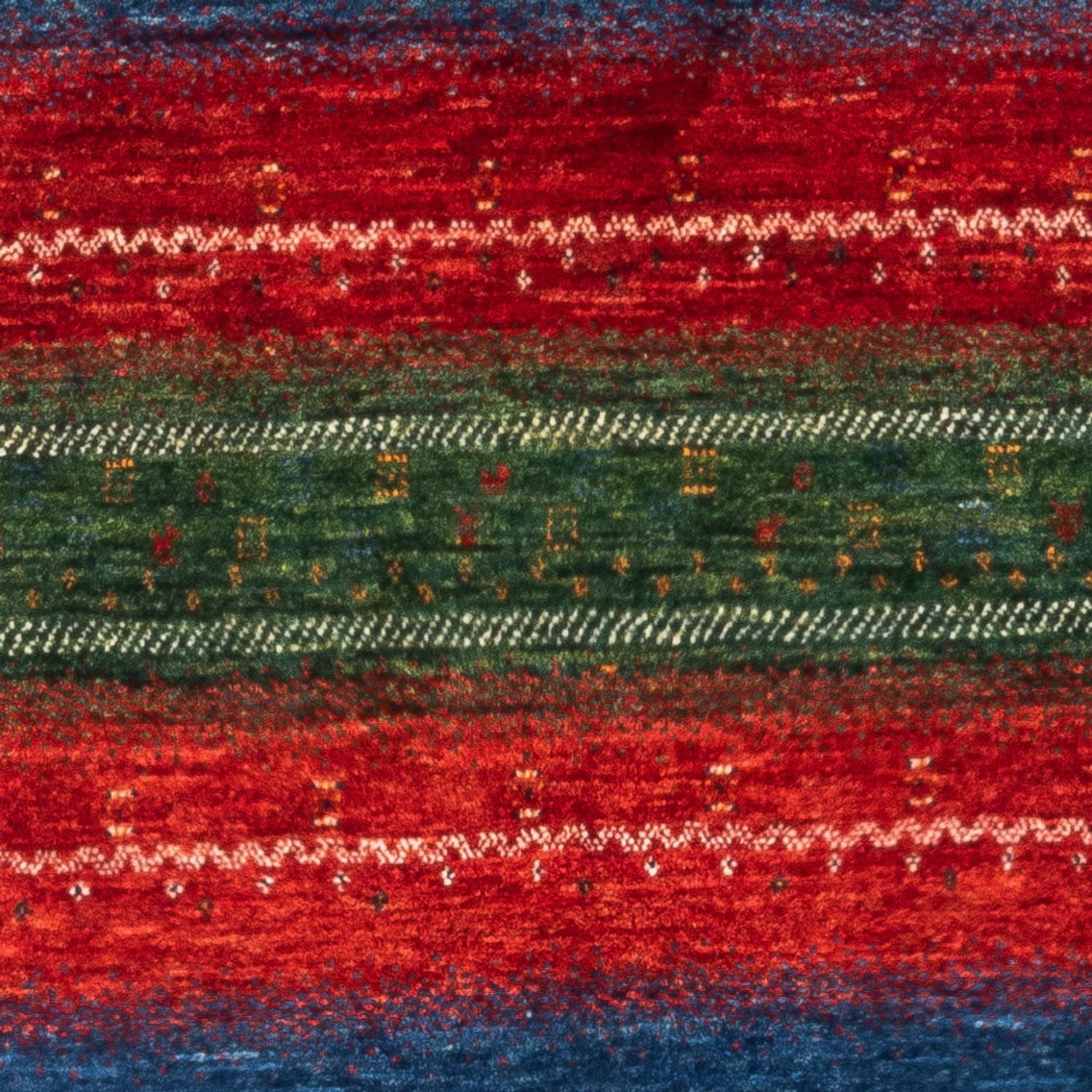 Alfombra Gabbeh - Loribaft Persa - Real - 140 x 85 cm - multicolor
