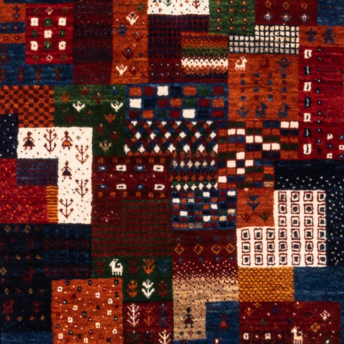 Alfombra Gabbeh - Loribaft Persa - Real - 134 x 84 cm - multicolor